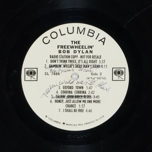 Freewheelin Suze Dylan Scribbles